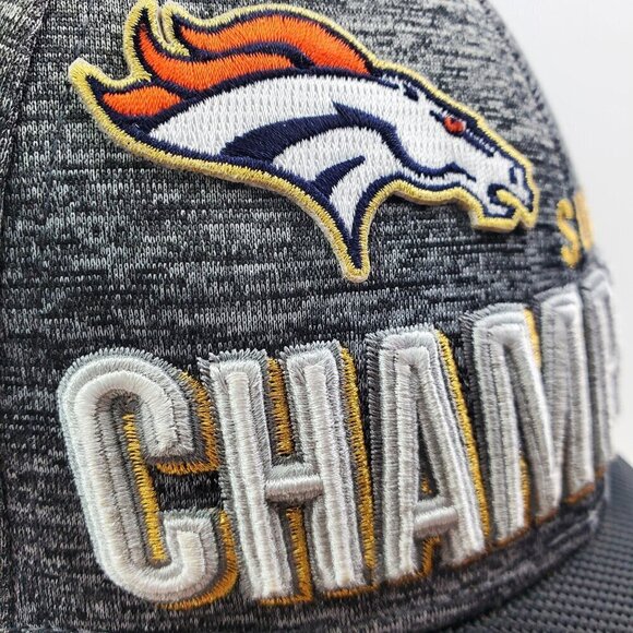 Denver Broncos Hat Super Bowl 50 Champions 2016 New Era 9Forty NFL Hook & Loop - Picture 8 of 13